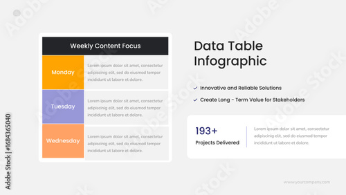 Data Table Infographic