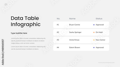 Data Table Infographic