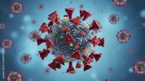 Examining Microscopic Organism Structure Animation