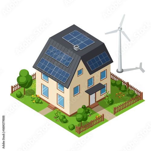 Sustainable Living: Home with Green Power Technology