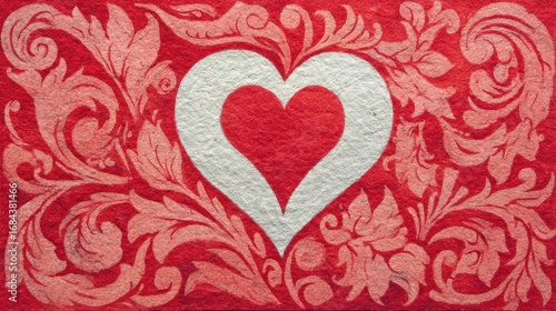 Decorative Heart with Floral Ornament