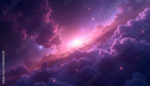 Ultra-detailed galaxy illustration, photorealistic cosmic scene in high resolution