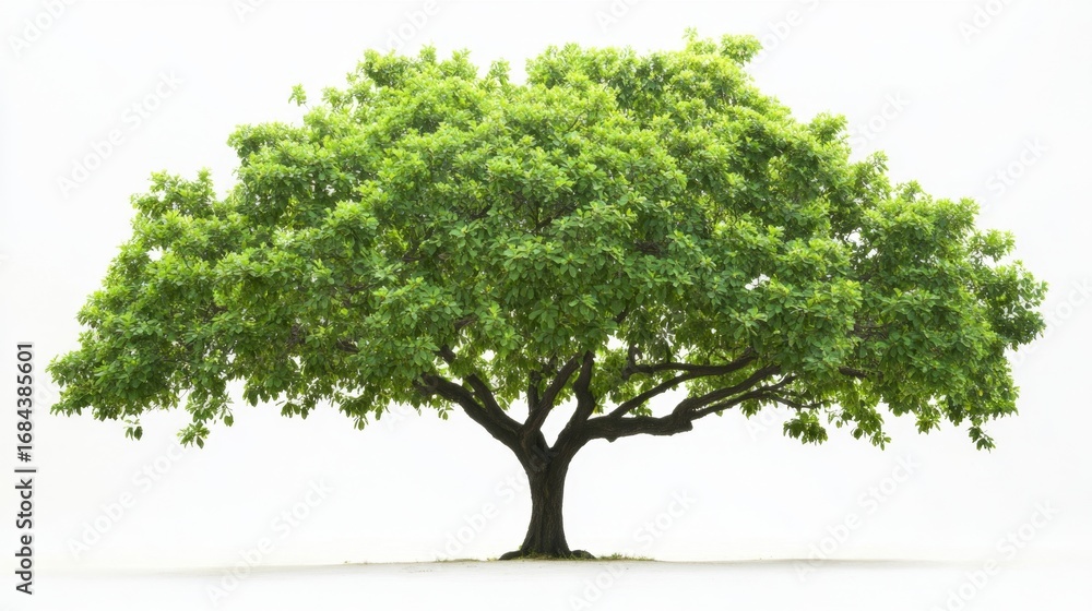 Obraz premium Majestic green tree with lush leaves in sunny environment nature photography vibrant viewpoint for scenic landscape