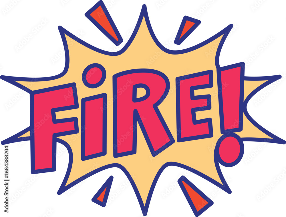 Fototapeta premium Exclamation Texting Comic Speech Element