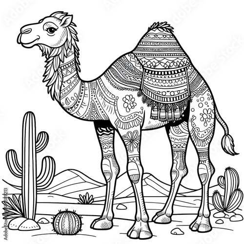 cartoon camel set