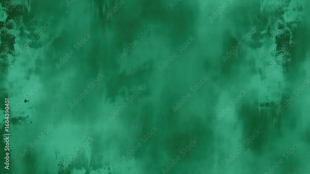 Obraz premium Abstract green texture with worn areas creating a rich and complex background element
