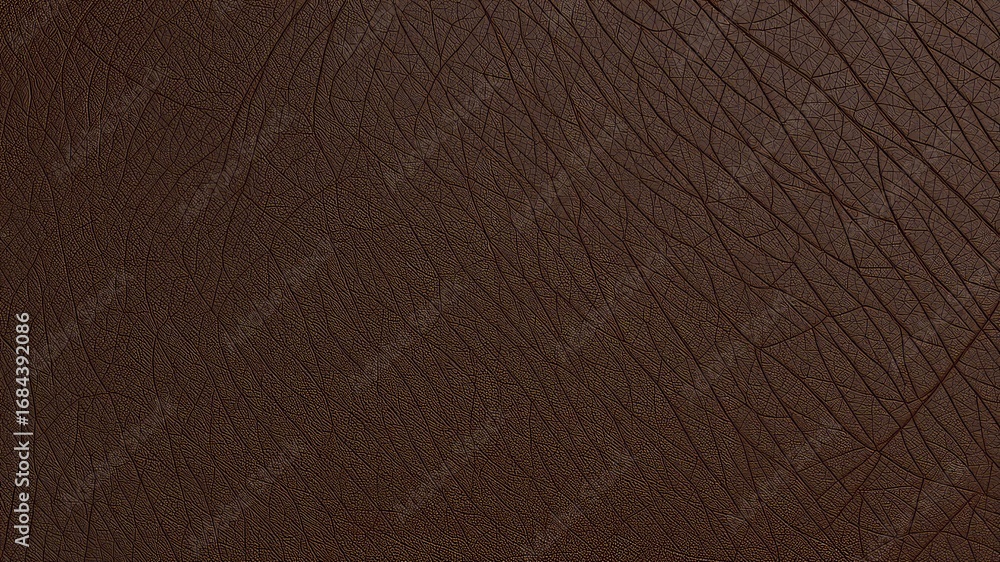 Fototapeta premium Abstract brown material texture background pattern exhibiting unique linear impressions throughout the surface for design purposes