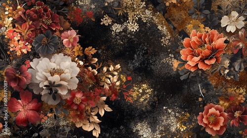 High Resolution of Beautiful Flower Background Backdrop for Wedding Decorations