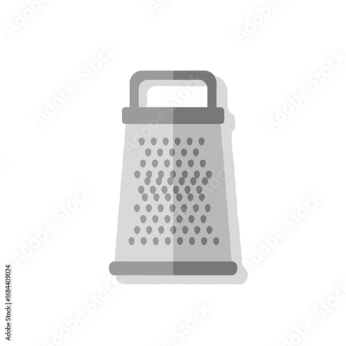 Stylized kitchen grater depiction for ingredient preparation and culinary tasks tool
