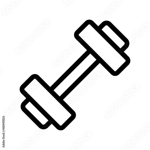 Fitness Line Icon of Household and Lifestyle Icon Set