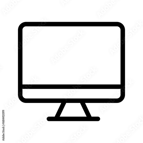 Monitor Line Icon of Creative and Design Icon Set