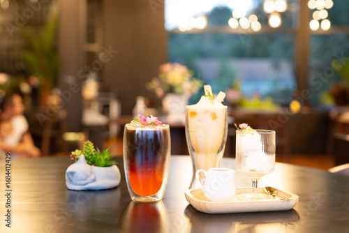Colorful Drinks  creating a fresh and inviting atmosphere.
