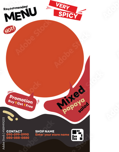 Recommended menu sign