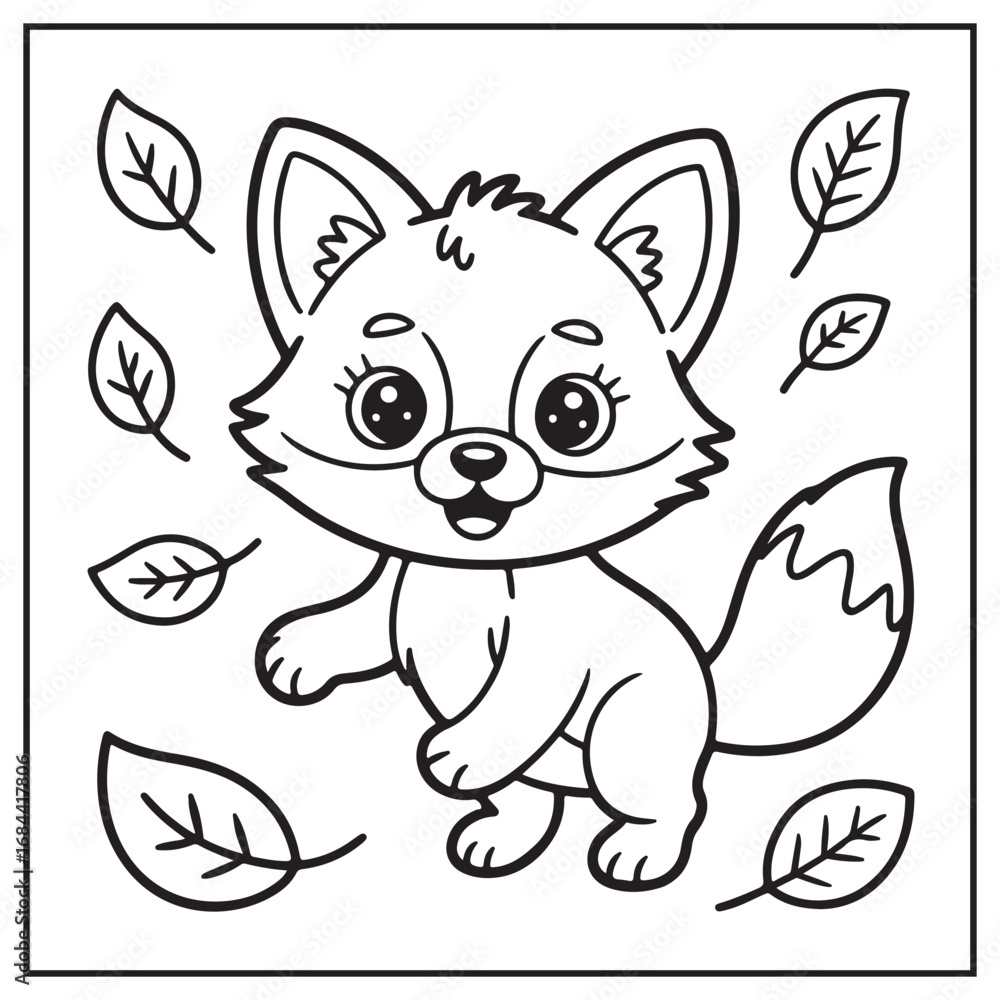 Obraz premium Autumn Scenes Coloring Pages