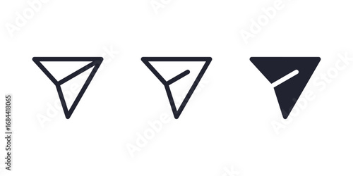 Share icon set. Arrow symbol, Reply send forward icons button. Send message icon