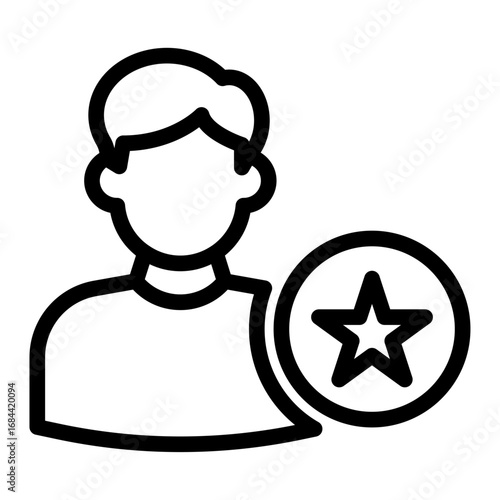 Customer Loyalty Line Icon of Digital Marketing and SEO Icon Set