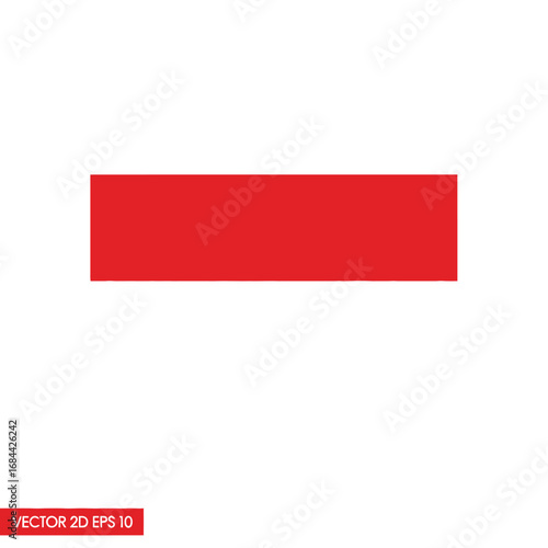 Free Download Vibrant rectangular shape in bold red, evoking energy and simple design principles for backgrounds - GFXLoad