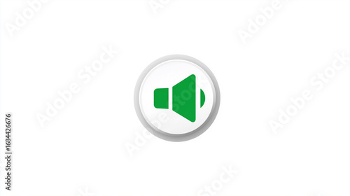 Free Download Green Volume Button Icon for Audio & Interface Themes - GFXLoad