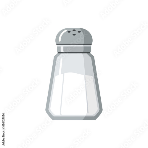 Stylized salt shaker illustration: a minimalist representation for culinary themes or design