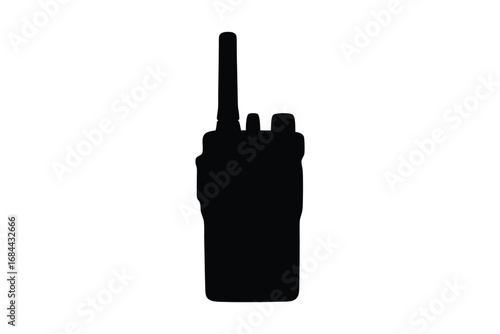 Walkie talkie silhouette vector, walkie talkie clip art vector illustration, walkie talkie icon