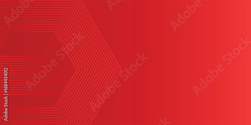 Abstract hexagon rendering of red abstract glass background simple vector illustration eps10