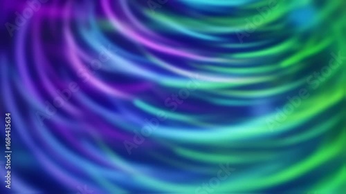 Swirling, vibrant blue, green, and purple abstract design