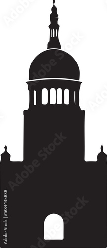 Silhouette of building architecture