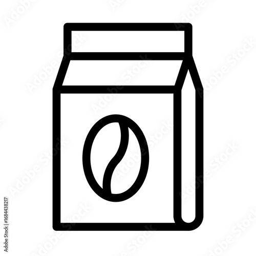 Coffee Pack Line Icon of Coffee and Cafe Culture Icon Set