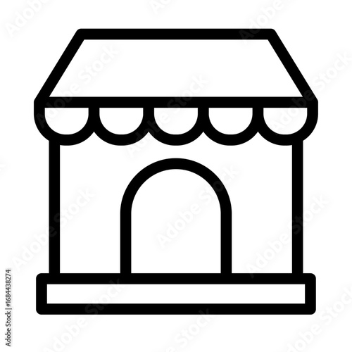 Bakery Line Icon of Household and Lifestyle Icon Set