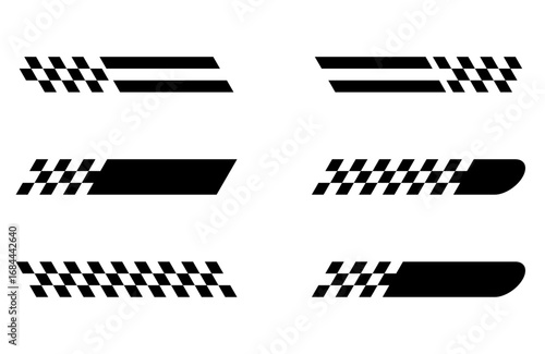 Racing Stripes and Checkered Patterns.