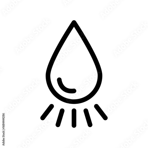 Humidity Line Icon of Weather and Climate Icon Set
