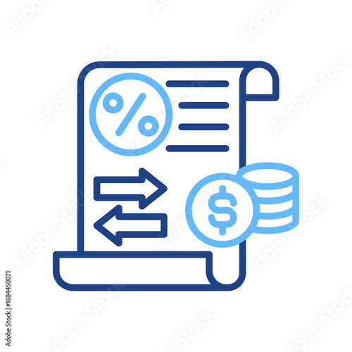 Profit & Loss line color icon