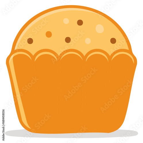 Delicious muffin with spots design illustration