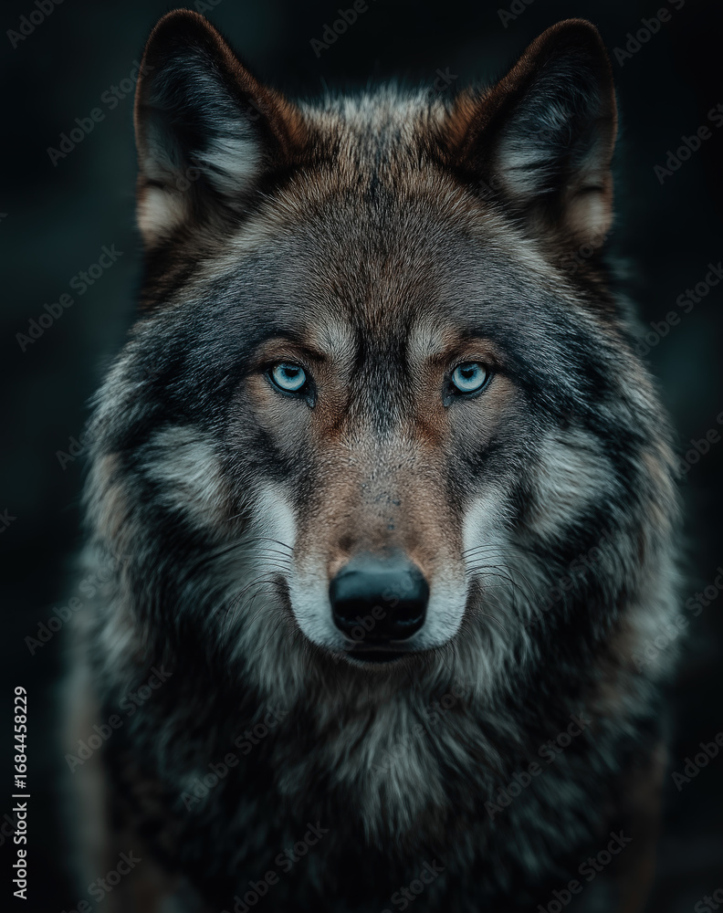 Fototapeta premium Wolf created with Generative AI Technology, ai, generative