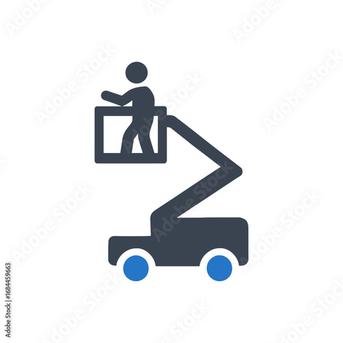 Cherry Picker Worker icon
