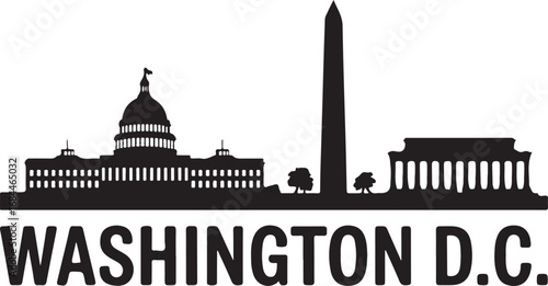 Washington D.C. Skyline Silhouette