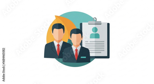 Human resources recruitment team hiring process and job application review for candidate selection process