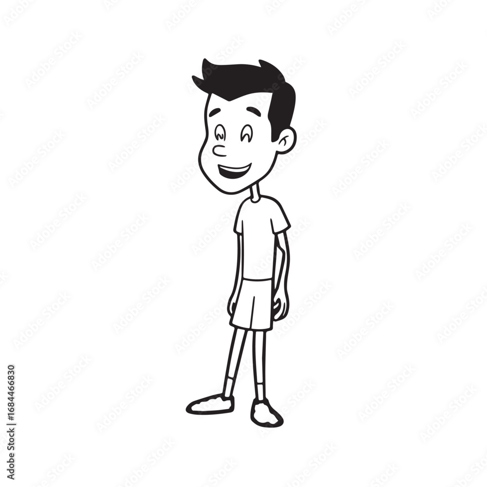 Handsome Man Black and White Illustration Vector Image Male Portrait Fashion Sketch Line Art Design Handsome Man Black and White Illustration Vector Image Male Portrait Fashion Sketch Line Art Design