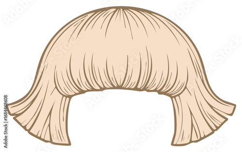 Blonde Bob Wig Hairpiece Short Layered Style Hairstyle Fashion Accessory for Costume Party Cosplay