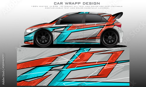 car livery graphic vector. abstract grunge background design for vehicle vinyl wrap and car branding