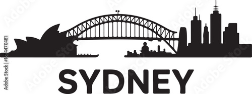 Sydney Skyline Silhouette