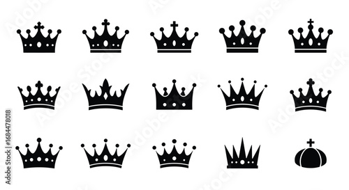 Collection of Royal Crown Silhouettes 1.