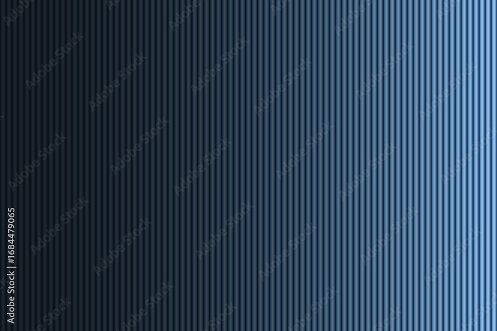 Fototapeta premium Contemporary Blue Vertical Lines Abstract Design for Backdrops and Creative Projects with Varying Light Dynamics and Visual Depth Impression on the Surface