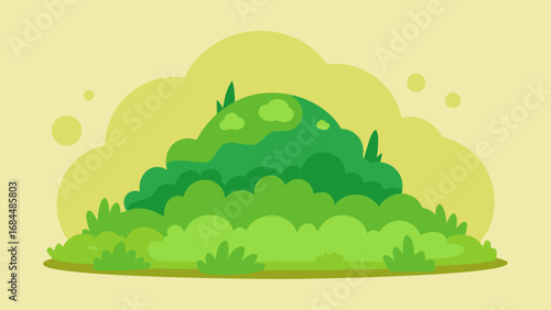 Soft Moss Garden Nature Vector Image Capturing Tranquil Green Groundcover
