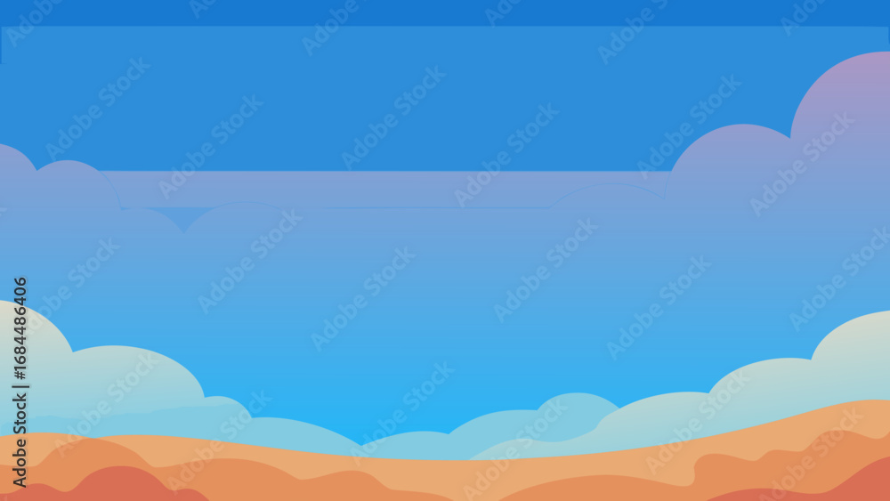 Obraz premium Expansive Vast Sky Texture a Serene Nature Vector Illustration