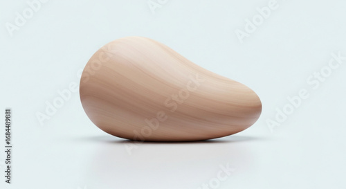 Isolated brown egg on white background perfect for easter breakfast cooking baking and healthy eating concepts