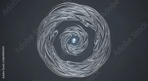 Abstract swirl design background wallpaper silver metal lines art illustration graphic render modern texture pattern