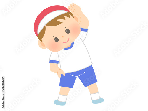 運動会_体操_男の子