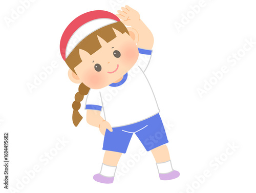運動会_体操_女の子