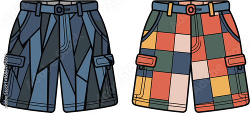 Shop trendy patterned cargo shorts fashion apparel online today